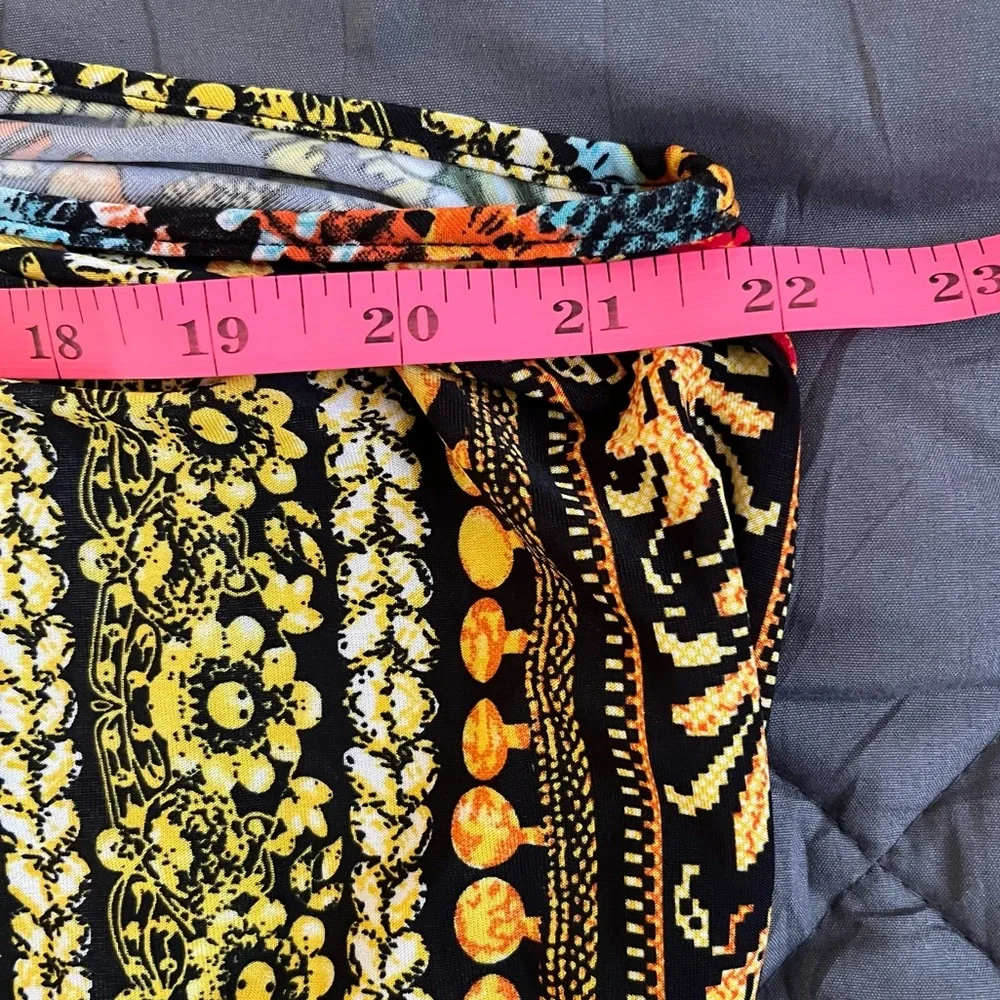 SEVEN ISLANDS Women’s Flowy, Vibrant color Maxi Dress w/ Tassel Belt. Size: (1X) - Picture 9 of 10